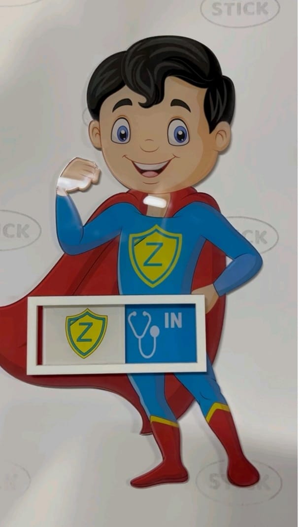 Acryloic table top cartoon